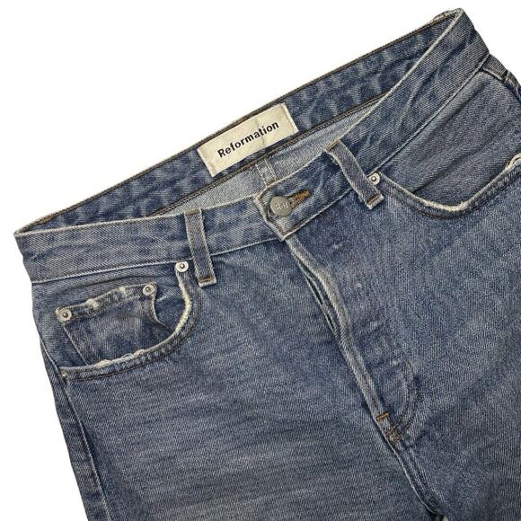 Reformation Womens French Skinny Baltic Wash Blue Jeans Size 27 - Picture 1 of 12
